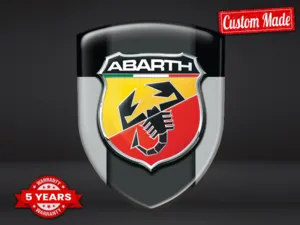 Fiat Abarth Car Logos Durable Max Sports Stylish Pro Edition